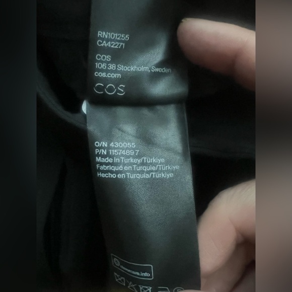 COS Bootcut Black Wool Trousers – Size 6 - Picture 6 of 10